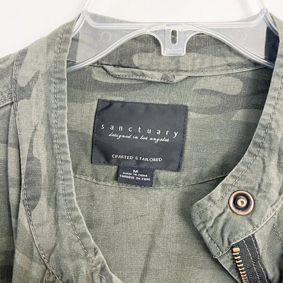 sanctuary anthropologie // lightweight army green jacket M - Picture 2 of 5